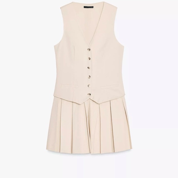 Zara Pleated Mini Dress - Picture 3 of 3